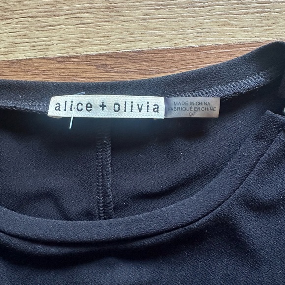 ALICE + OLIVIA !!! Black Pearl Top SMALL ! - Picture 2 of 4